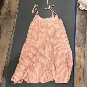 Oneill Pink striped dress size small GUC